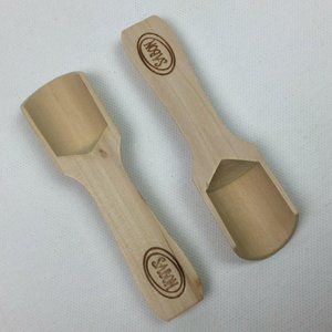 Sabon Wood Scoop Set 2 Wooden Spoon Scrub Bath